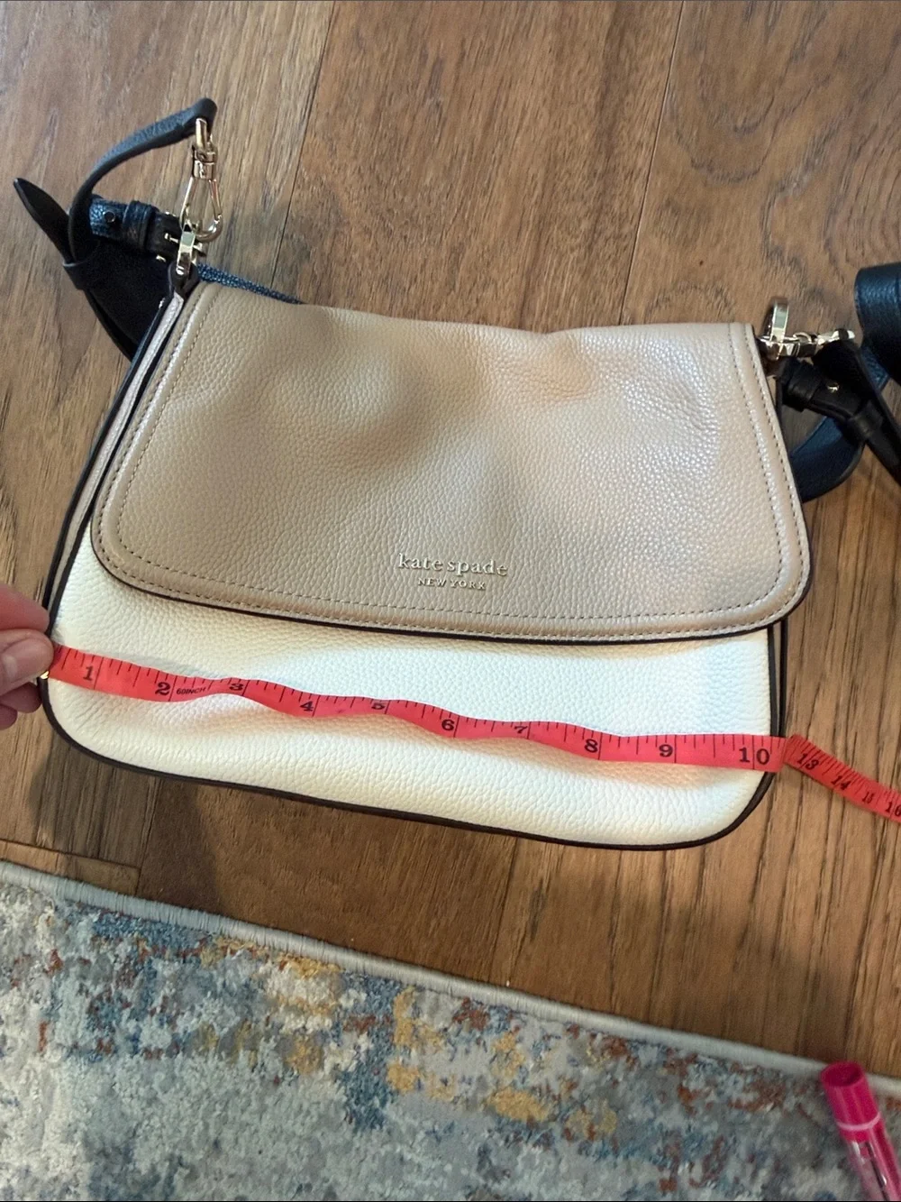kate spade compact pebbled